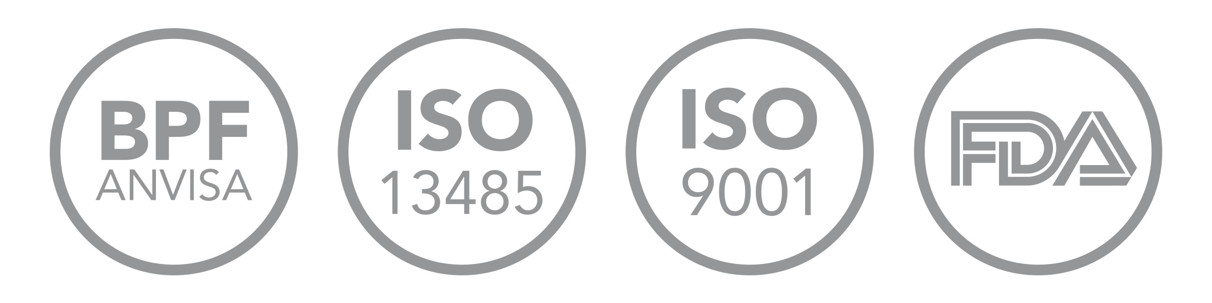Certificações FAGA Medical ANVISA ISO9001 ISO13485